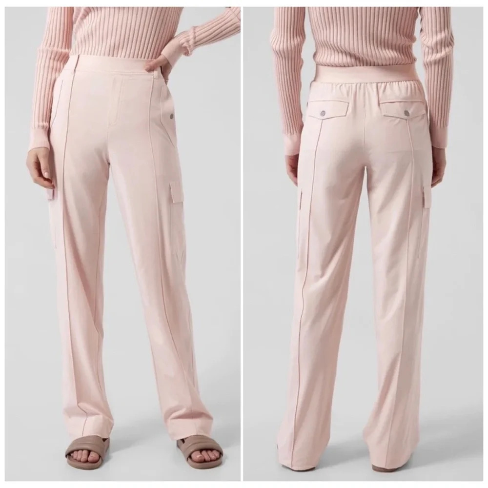 Athleta‎ Vienna Cargo Featherweight Pant Orchid Pink Size 12 Style 988133